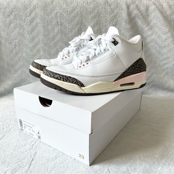Jordan Shoes - Jordan 3 Retro Neapolitan Dark Mocha White/Brown/Cream/Pink Size 7.5‎ Women’s